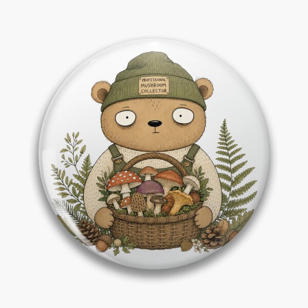 Item preview, Professional Mushroom Collector | Cute Bear Mushroom Foraging Design designed and sold by Fernhaven.