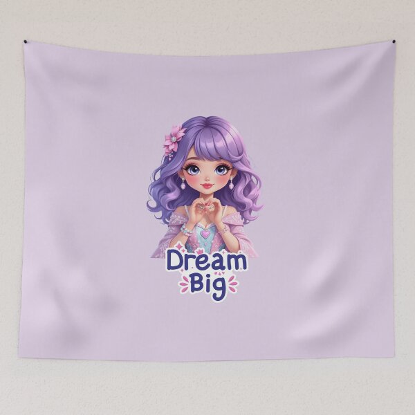 Item preview, Cute Fashion Doll Making Heart – Dream Big Illustration designed and sold by daila70.