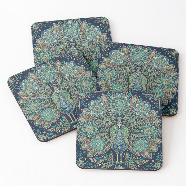 Item preview,  Peacock Botanical Mandala designed and sold by ASTRAL ART LAB.