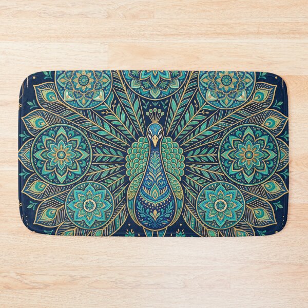 Item preview,  Peacock Botanical Mandala designed and sold by ASTRAL ART LAB.