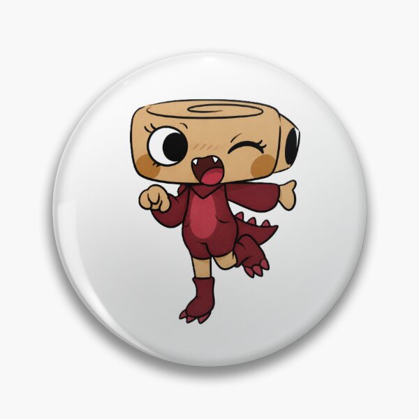 Item preview, Cute Chibi Dino Girl Sticker | Roaring Kawaii Dinosaur Character Shelly designed and sold by kitsune3030.