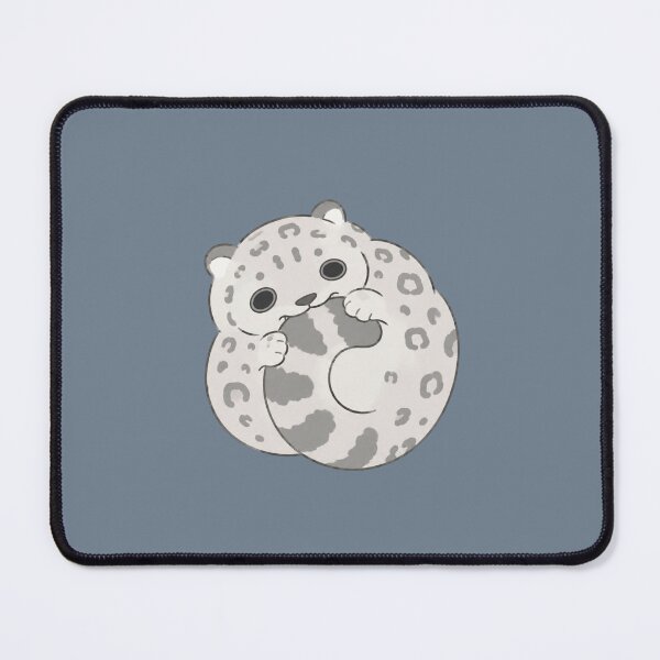 Item preview, Cute Kawaii Snow Leopard Biting Tail Sticker designed and sold by bosamji.