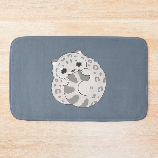 Item preview, Cute Kawaii Snow Leopard Biting Tail Sticker designed and sold by bosamji.
