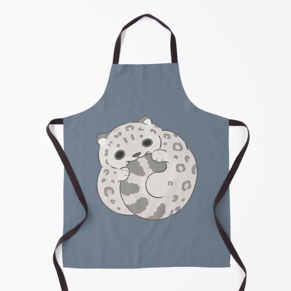 Item preview, Cute Kawaii Snow Leopard Biting Tail Sticker designed and sold by bosamji.