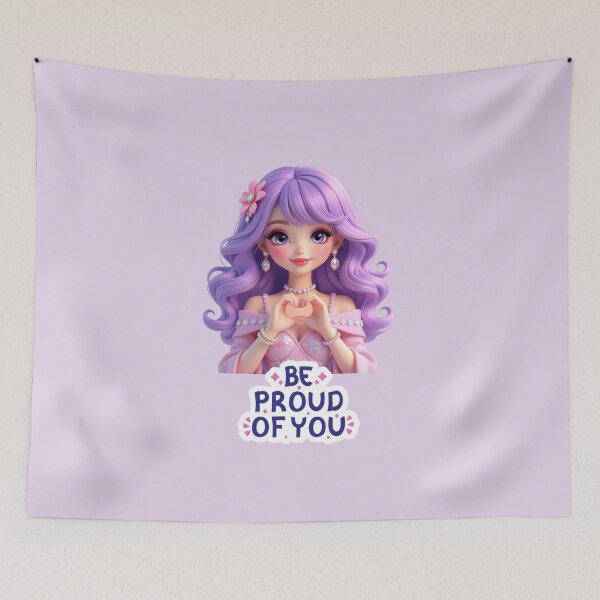 Item preview, Cute Fashion Doll Making Heart – Be Proud of You Illustration designed and sold by daila70.