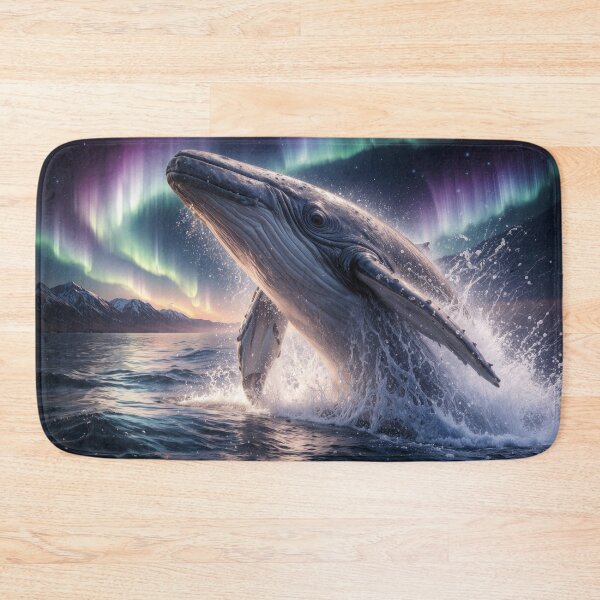 Item preview, Aurora Whale Rising from Arctic Waters designed and sold by Xthes.