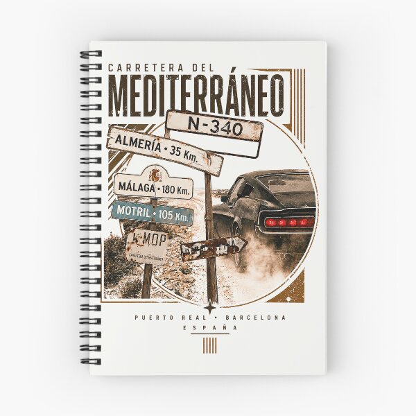 Item preview, N-340 Mediterranean Coast Spain Vintage Sign 1967 Muscle Car designed and sold by EdGraphy.