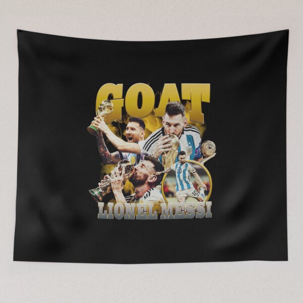 Item preview, GOAT Lionel Messi World Cup Champion designed and sold by Soceitiz.
