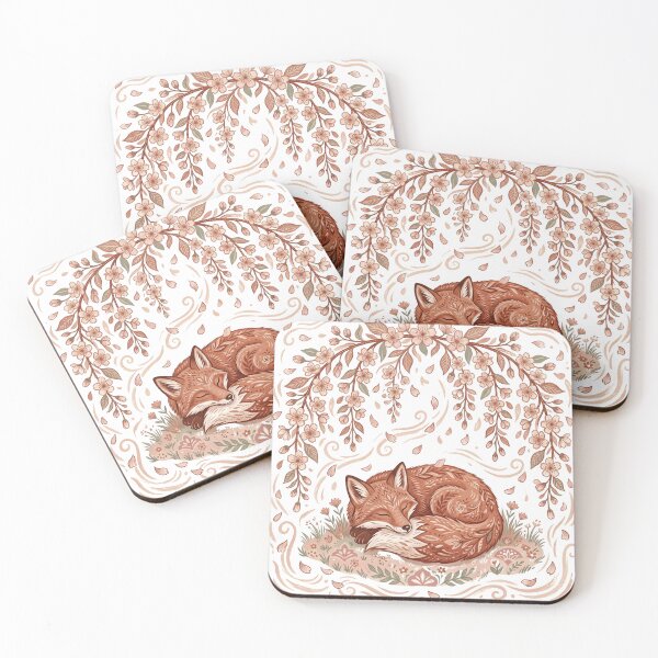 Item preview,  Fox Under Cherry Blossoms designed and sold by ASTRAL ART LAB.