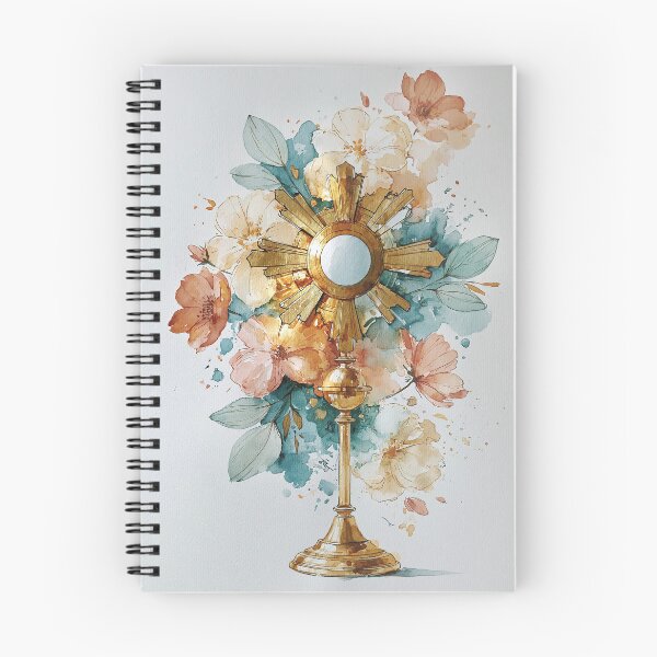 Item preview, Corpus Christi Wall Art, Eucharistic Monstrance Print, Catholic Floral Adoration Decor, Blessed Sacrament Watercolor designed and sold by FaithArtCrea.