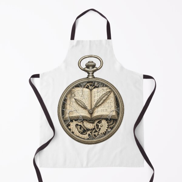 Item preview, The Philosopher's Clock , Dark Academia Steampunk Pocket Watch Art Print designed and sold by NullSpacePrints.
