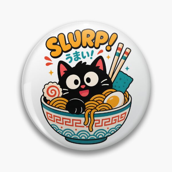 Item preview, Slurp Cute Ramen Cat designed and sold by ChocoMellowCo.
