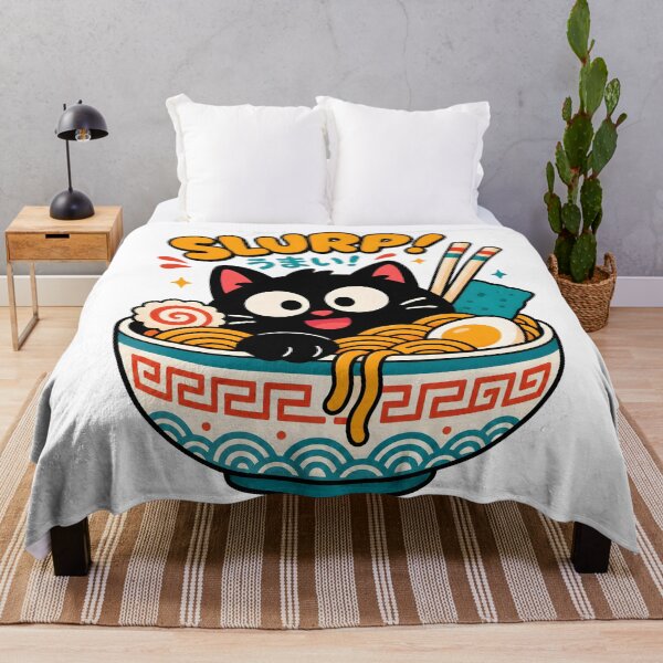 Item preview, Slurp Cute Ramen Cat designed and sold by ChocoMellowCo.