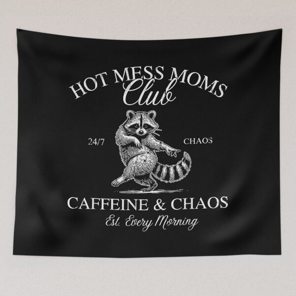 Artikelvorschau, Hot Mess Moms Club, Koffein und Chaos entworfen und verkauft von AndersonLFernan.