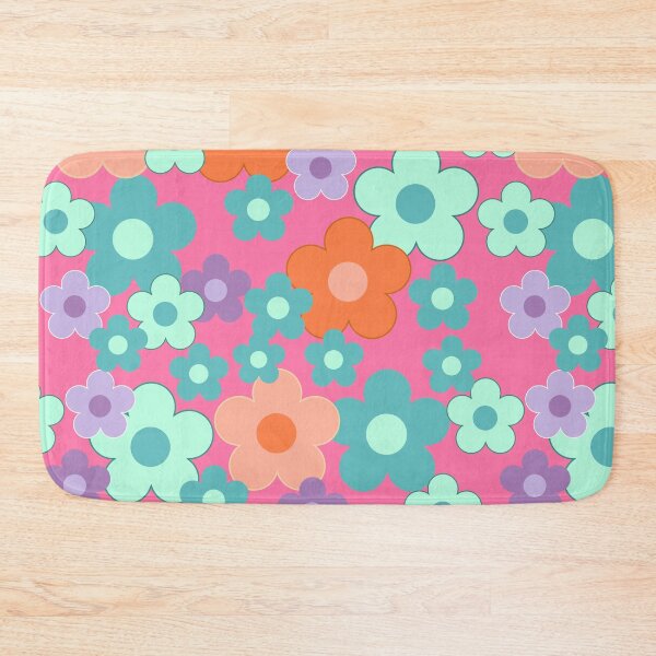 Item preview, Simple flower in turquoise, pink and purple designed and sold by BritishDelights.