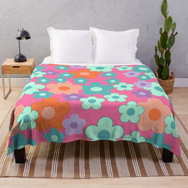 Item preview, Simple flower in turquoise, pink and purple designed and sold by BritishDelights.