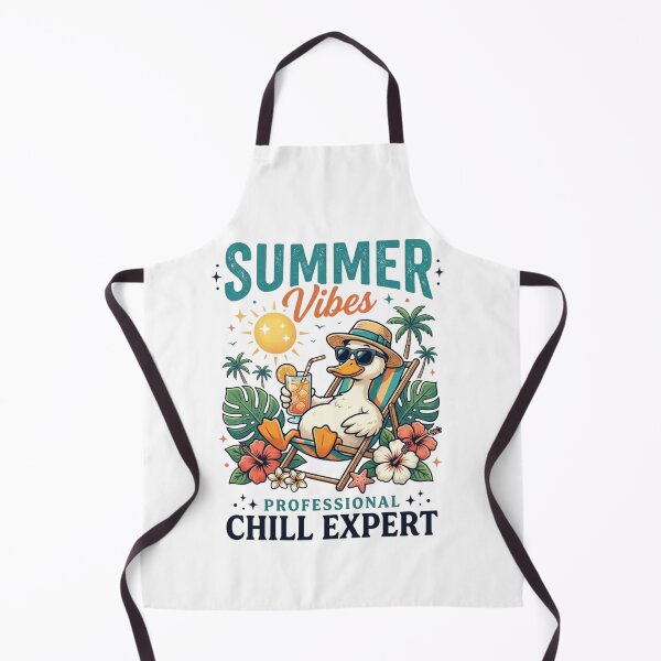 Item preview, Summer Vibes Duck – Professional Chill Expert Tropical Beach Vacation Design designed and sold by MS Pod Studio.