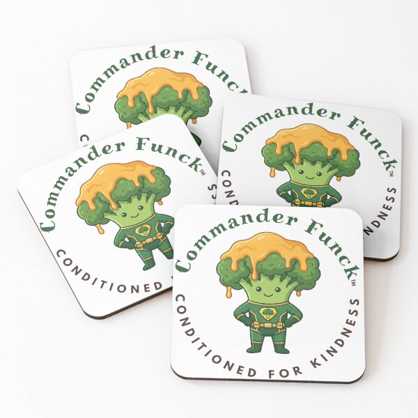 Item preview, Commander Funck — Cute Broccoli Superhero Kawaii Food Art | Conditioned For Kindness designed and sold by monolithstudio.