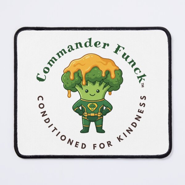 Item preview, Commander Funck — Cute Broccoli Superhero Kawaii Food Art | Conditioned For Kindness designed and sold by monolithstudio.