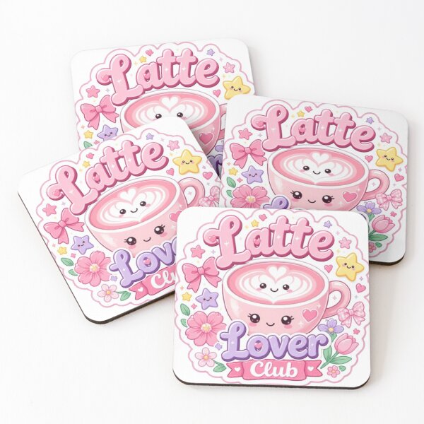 Item preview, Latte Lover Club Kawaii Sticker designed and sold by Stylestickers55.