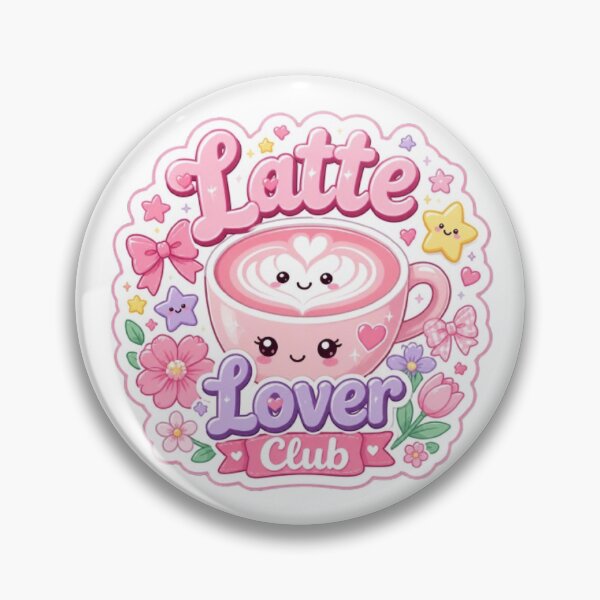 Item preview, Latte Lover Club Kawaii Sticker designed and sold by Stylestickers55.
