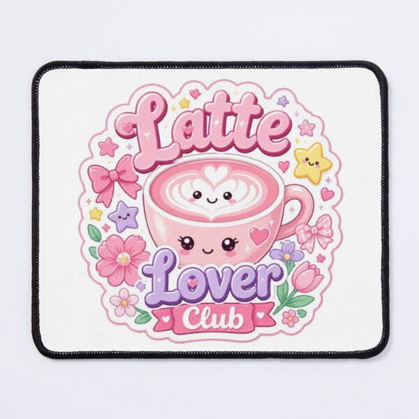 Item preview, Latte Lover Club Kawaii Sticker designed and sold by Stylestickers55.