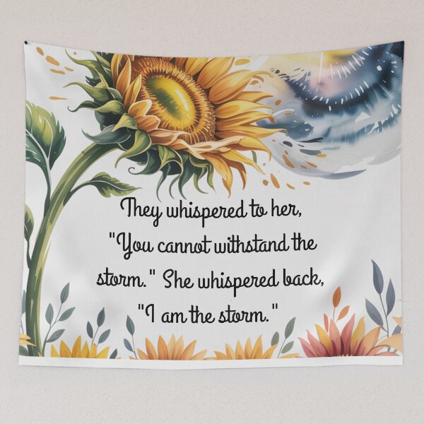 Item preview, "I Am The Storm" Sunflower 002 designed and sold by TeesYouWant.
