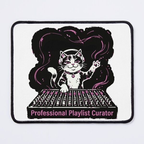 Item preview, Professional Playlist Curator Smug DJ Cat designed and sold by XYZ LAB by Jesuperman.