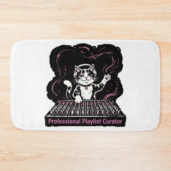 Item preview, Professional Playlist Curator Smug DJ Cat designed and sold by XYZ LAB by Jesuperman.