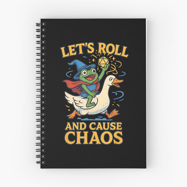 Item preview, Let’s Roll and Cause Chaos Frog Wizard Goose RPG Art Meme designed and sold by AndersonLFernan.