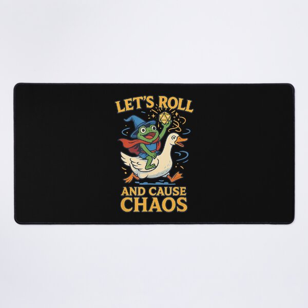Item preview, Let’s Roll and Cause Chaos Frog Wizard Goose RPG Art Meme designed and sold by AndersonLFernan.