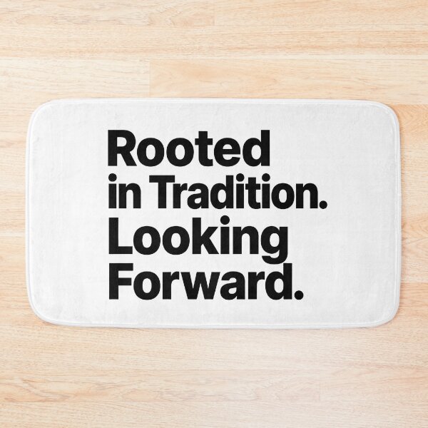 Item preview, Rooted in Tradition, Looking Forward – Minimalist Inspirational Typography Design designed and sold by ColorClouds.