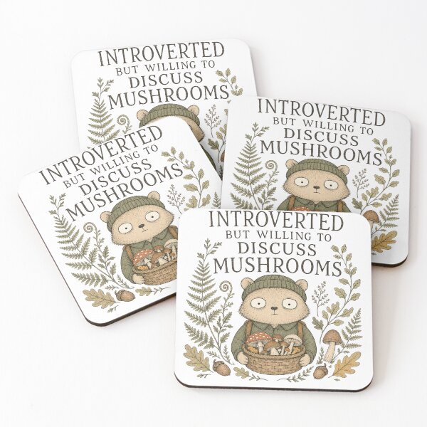 Item preview, Introverted But Willing To Discuss Mushrooms | Mushroom forager design designed and sold by Fernhaven.