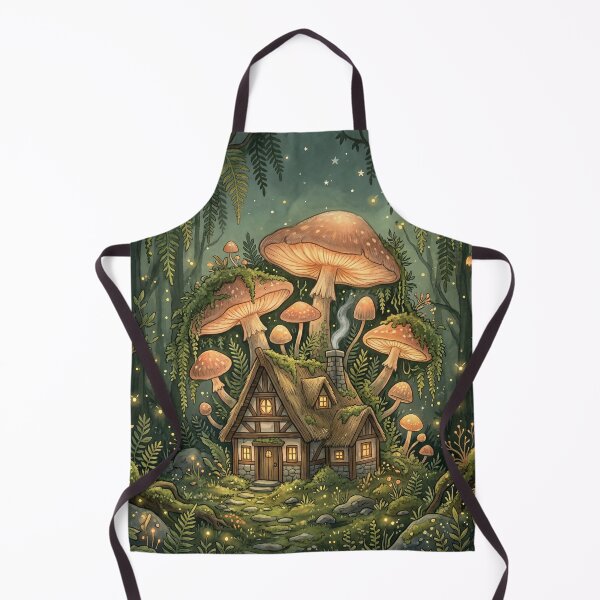 Item preview, Hidden Mushroom Cottage designed and sold by ASTRAL ART LAB.