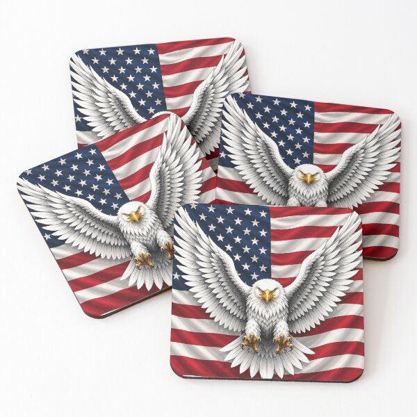 Item preview, USA Freedom Bald Eagle Independence Day designed and sold by afr-saad.