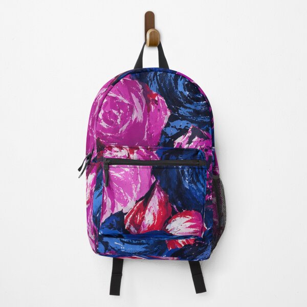 Item preview, Posh Floral Event - Bold Pink Blue Rose Pattern designed and sold by Louis Calveri™.