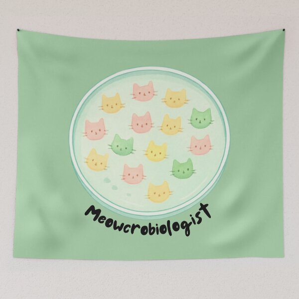 Item preview, Meowcrobiologist, cat themed design, microbiology, microbiologist designed and sold by Girly-Universe.