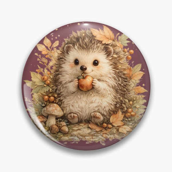 Item preview, Autumn Hedgehog Cottagecore Woodland  designed and sold by MagicMakerPh⭐⭐⭐⭐⭐.