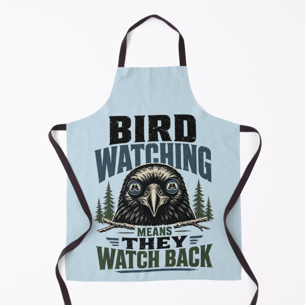 Item preview, Bird Watching Means They Watch Back Retro Crow Binoculars Tee designed and sold by POD DYNASTY | Original Print On Demand T-Shirt Graphics.
