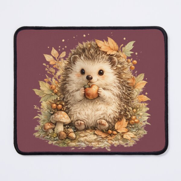 Item preview, Autumn Hedgehog Cottagecore Woodland designed and sold by MagicMakerPh⭐⭐⭐⭐⭐.