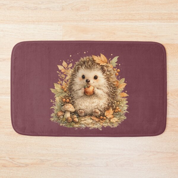 Item preview, Autumn Hedgehog Cottagecore Woodland  designed and sold by MagicMakerPh⭐⭐⭐⭐⭐.