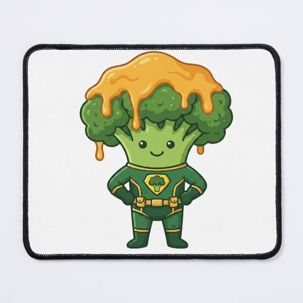 Item preview, Commander Funck — Cute Broccoli Superhero Kawaii Food Art | Conditioned For Kindness designed and sold by monolithstudio.