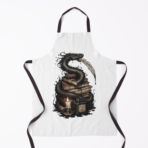Item preview, Venenum Atramentum , Dark Academia Ink Serpent Art Print designed and sold by NullSpacePrints.