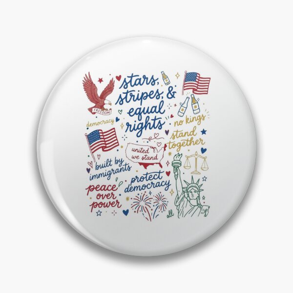 Item preview, Liberal 4th of July, Doodle USA Political, Anti Independence Day, Equal Rights, Anti Ice, Peace, Resist, 4th Of July designed and sold by toongstudio.