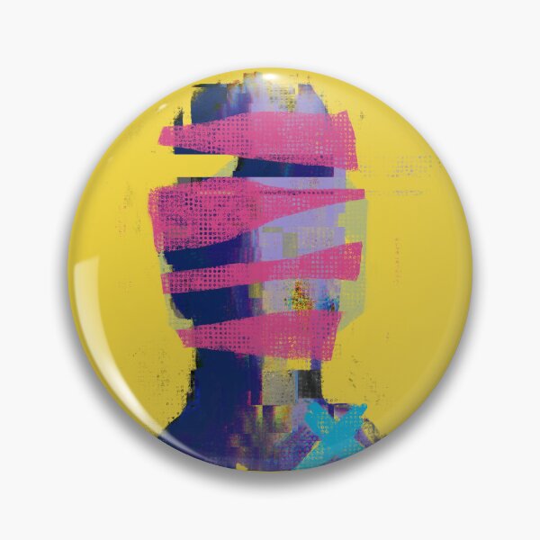 Item preview, Abstract Colorful Face Portrait in Pink and Yellow designed and sold by MikZviagin.