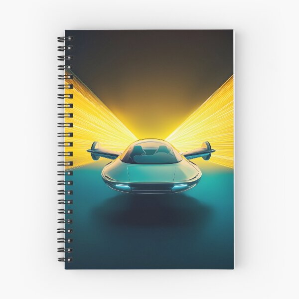Item preview, Synthwave retro flying vehicle print designed and sold by Checho30.