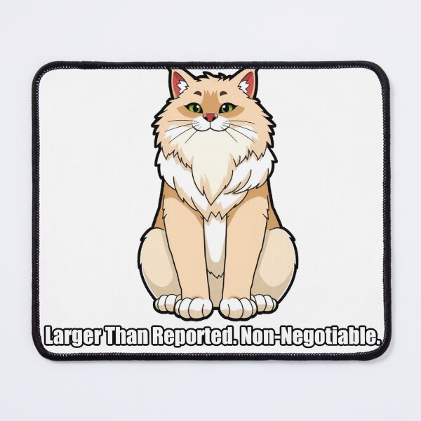 Item preview, Maine Coon Sticker - Larger Than Reported - Funny Maine Coon Cat Gift designed and sold by pawdrops.