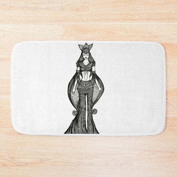 Item preview, Lady Anna - Mystical Warrior Queen Fine Line Art designed and sold by mimiartes.