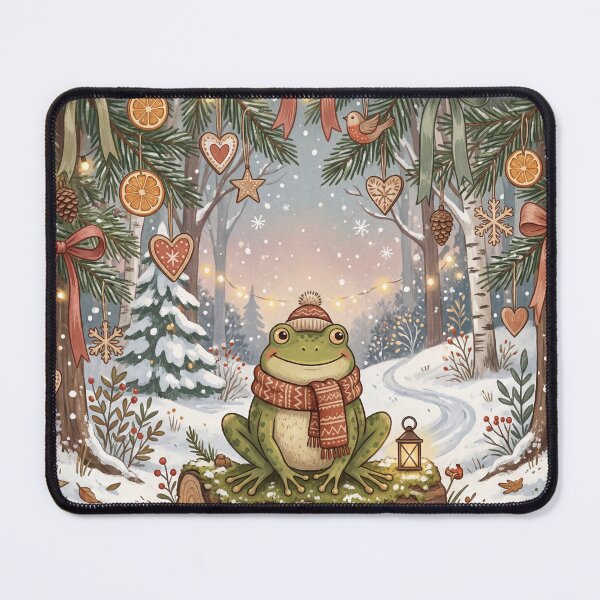 Item preview, Winter Frog in the Pines designed and sold by ASTRAL ART LAB.