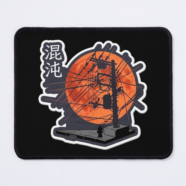 Item preview, Dark Anime Aesthetic Japanese Chaos Kanji Industrial Streetwear designed and sold by Oommen Studio .